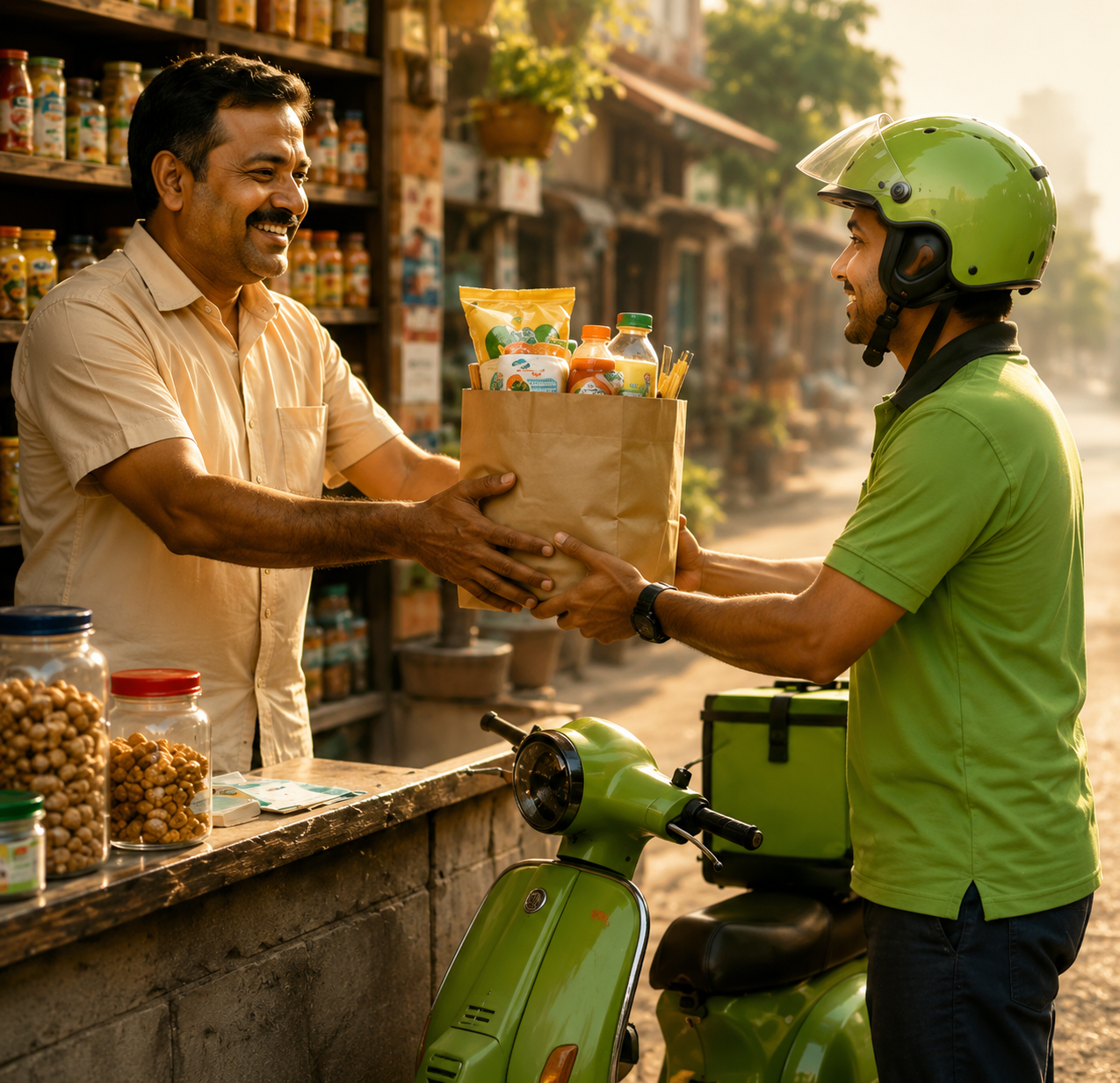 Vendor and Delivery Rider